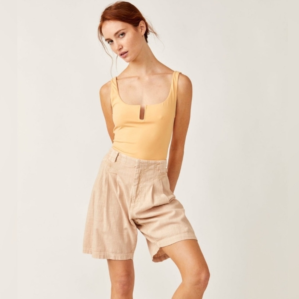 Free People Intimately Orange Bodysuit